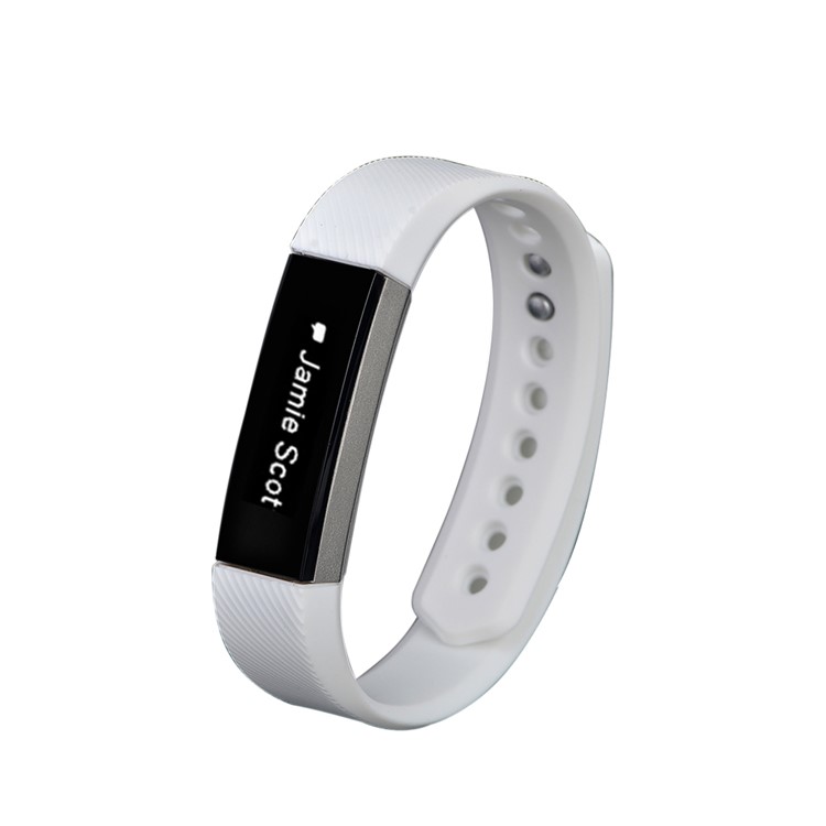Twill Texture TPE Watch Strap, Length: 19cm for Fitbit Alta - White-4