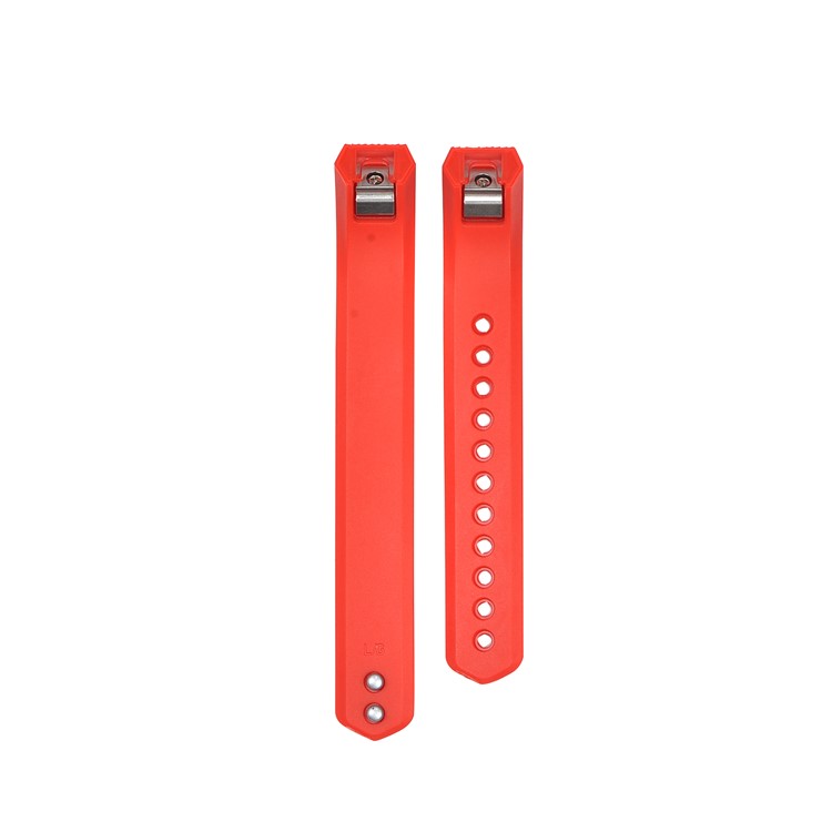 Textura De Sarja TPE Substituição Da Faixa De Relógio, Comprimento: 19cm Para Fitbit Alta - Vermelho-3