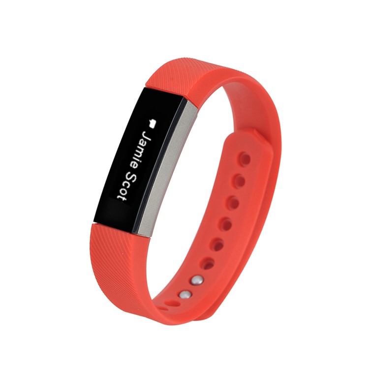 Textura De Sarja TPE Substituição Da Faixa De Relógio, Comprimento: 19cm Para Fitbit Alta - Vermelho-4