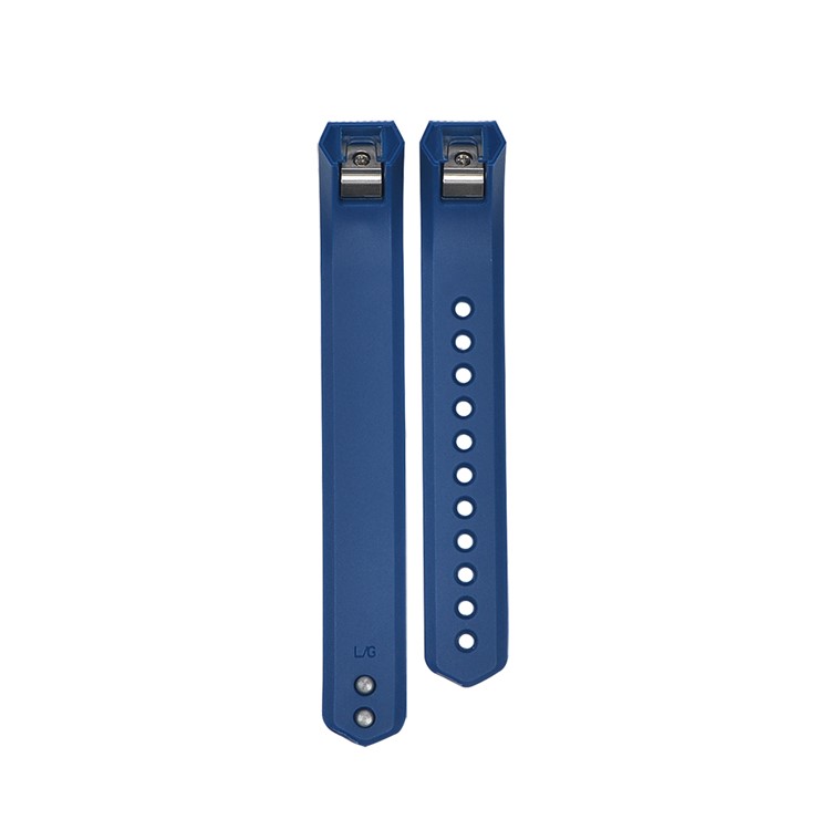 Twill Texture TPE Watch Strap with Classic Buckle, Length: 19cm for Fitbit Alta - Blue-3