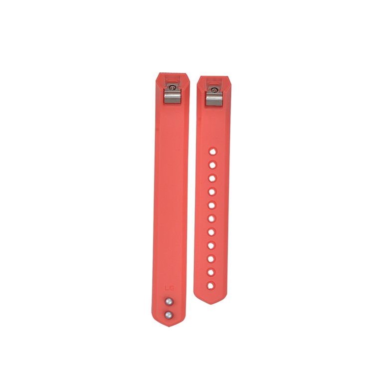 For Fitbit Alta 22cm Twill Texture Buckle TPE Watch Wrist Band - Orange-3