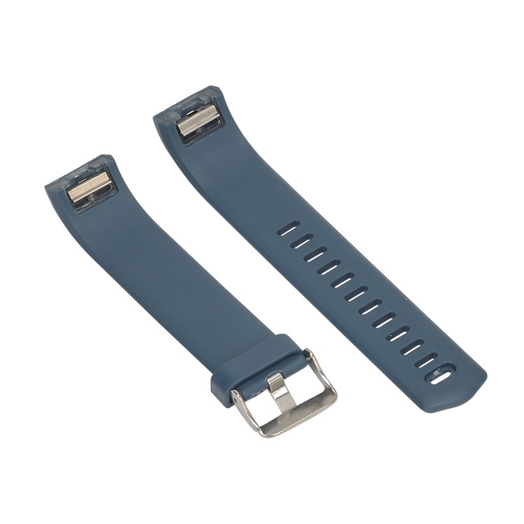 3D Rhombus Texture Silicone Wrist Band for Fitbit Charge 2 - Blue-5