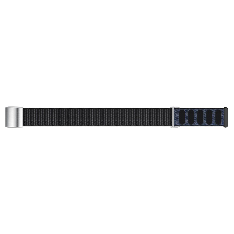 Nylon Velcro Closure Watch Band Replacement Part for Fitbit Charge 2 - Black-2