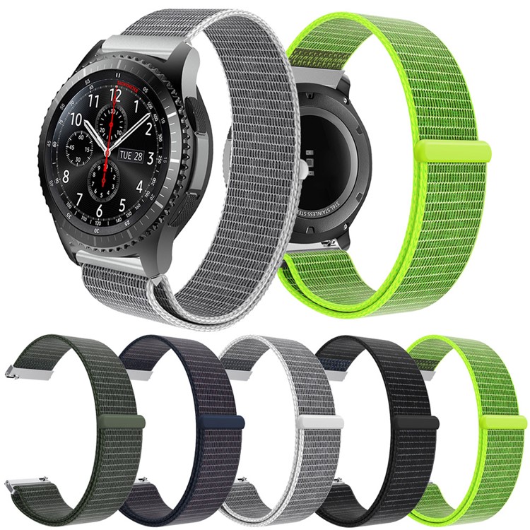 Velcro Closure Nylon Watch Band Strap for Samsung Gear S3 Classic/Frontier - Black-6