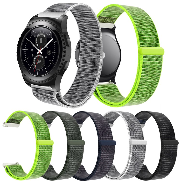 Nylon Velcro Closure Watch Band Replacement for Samsung Gear S2 - Black-6