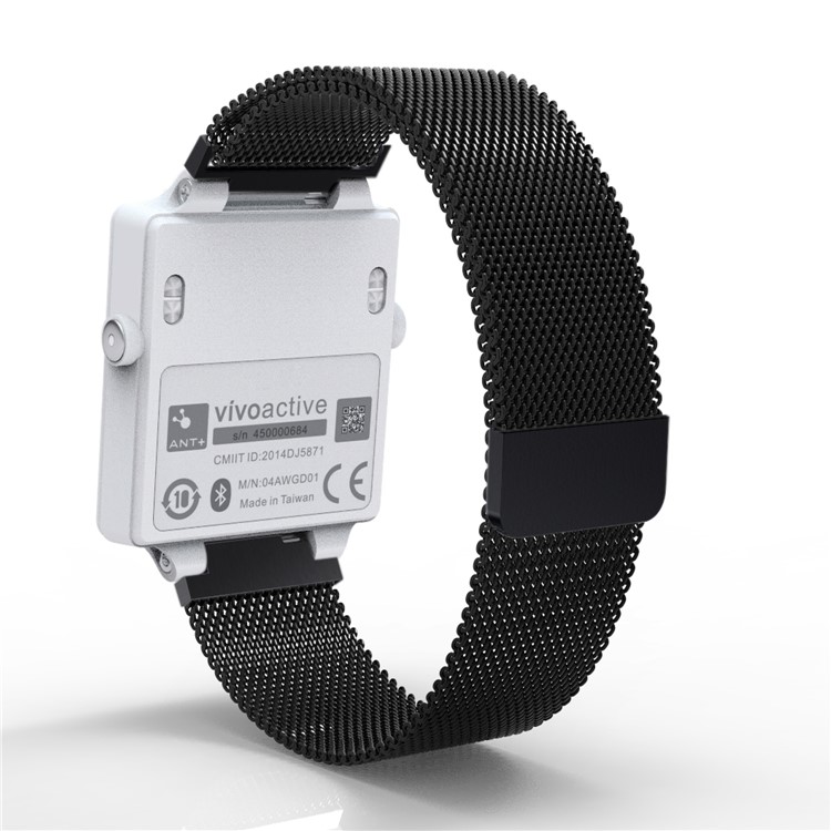 Metal Magnetic Mesh Watch Band for Garmin Vivoactive/Approach S2/Approach S4 - Black-2
