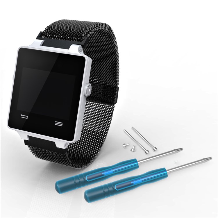 Metal Magnetic Mesh Watch Band for Garmin Vivoactive/Approach S2/Approach S4 - Black-4