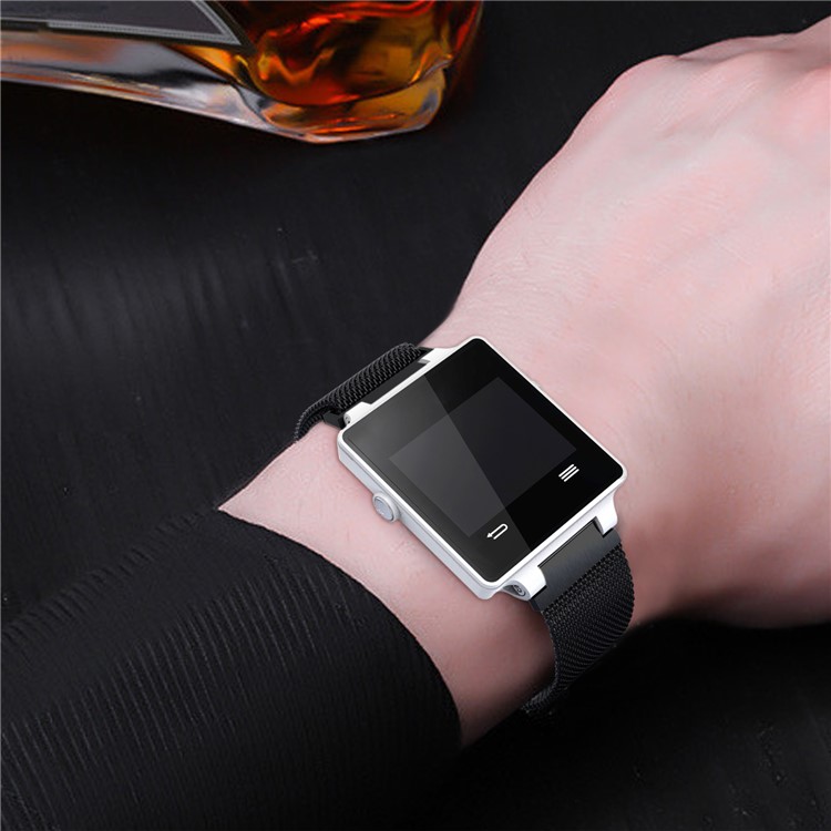 Metal Magnetic Mesh Watch Band for Garmin Vivoactive/Approach S2/Approach S4 - Black-5