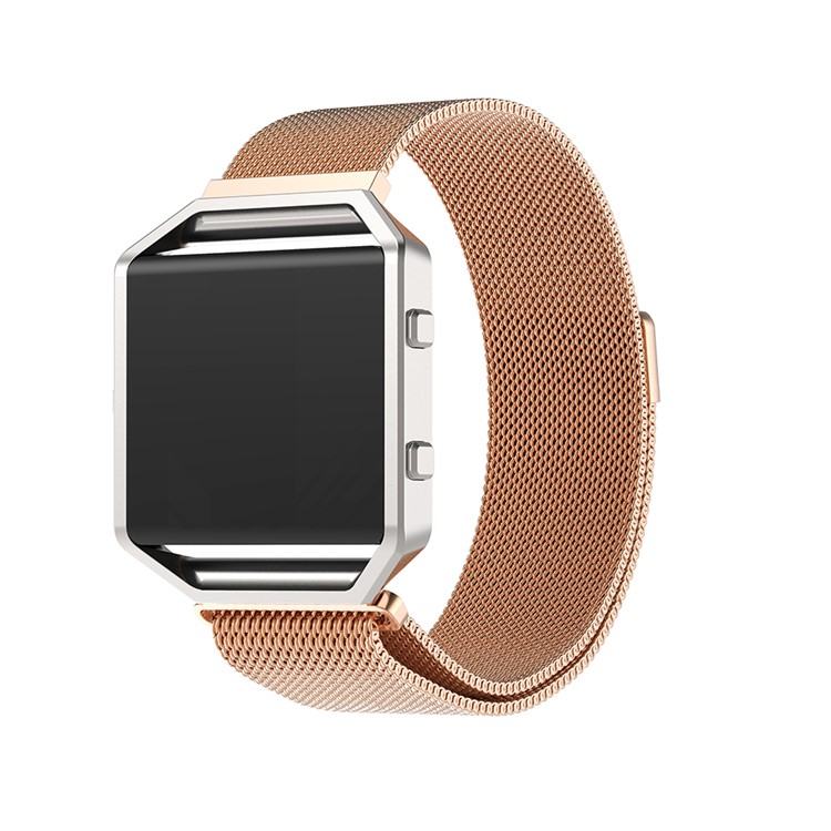 316 Stainless Steel Watch Frame Replacement for Fitbit Blaze - Rose Gold-9
