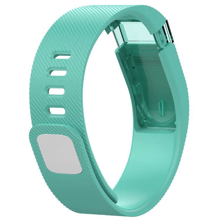 Soft Silicone Replacement Watch Strap for Fitbit Charge (Force) - Cyan-3