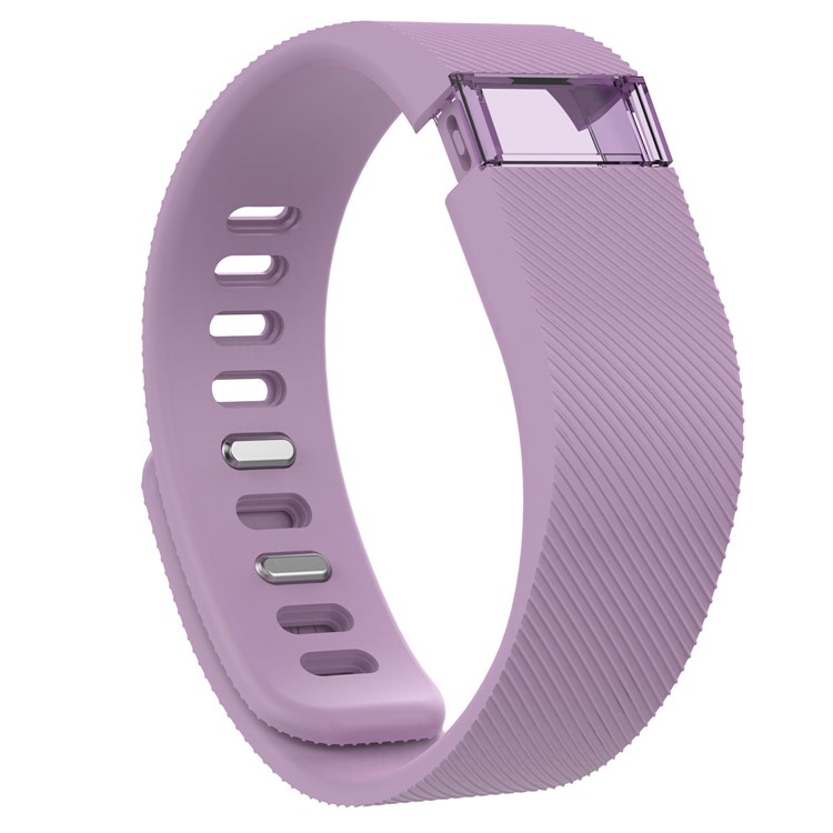 Soft Flexible Silicone Watch Strap for Fitbit Charge (Force) - Light Purple-2