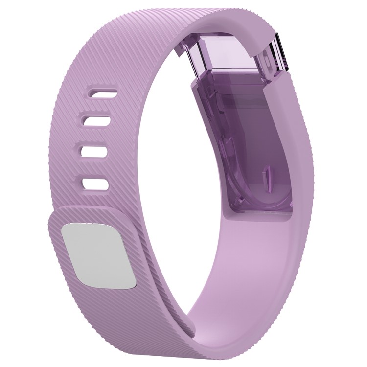 Soft Flexible Silicone Watch Strap for Fitbit Charge (Force) - Light Purple-3