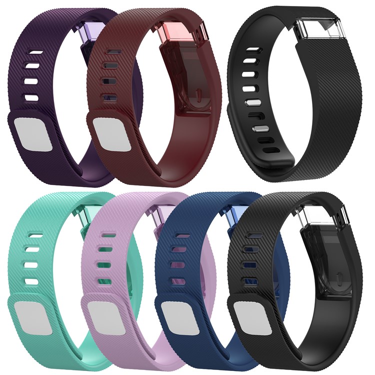 Soft Flexible Silicone Watch Strap for Fitbit Charge (Force) - Light Purple-4