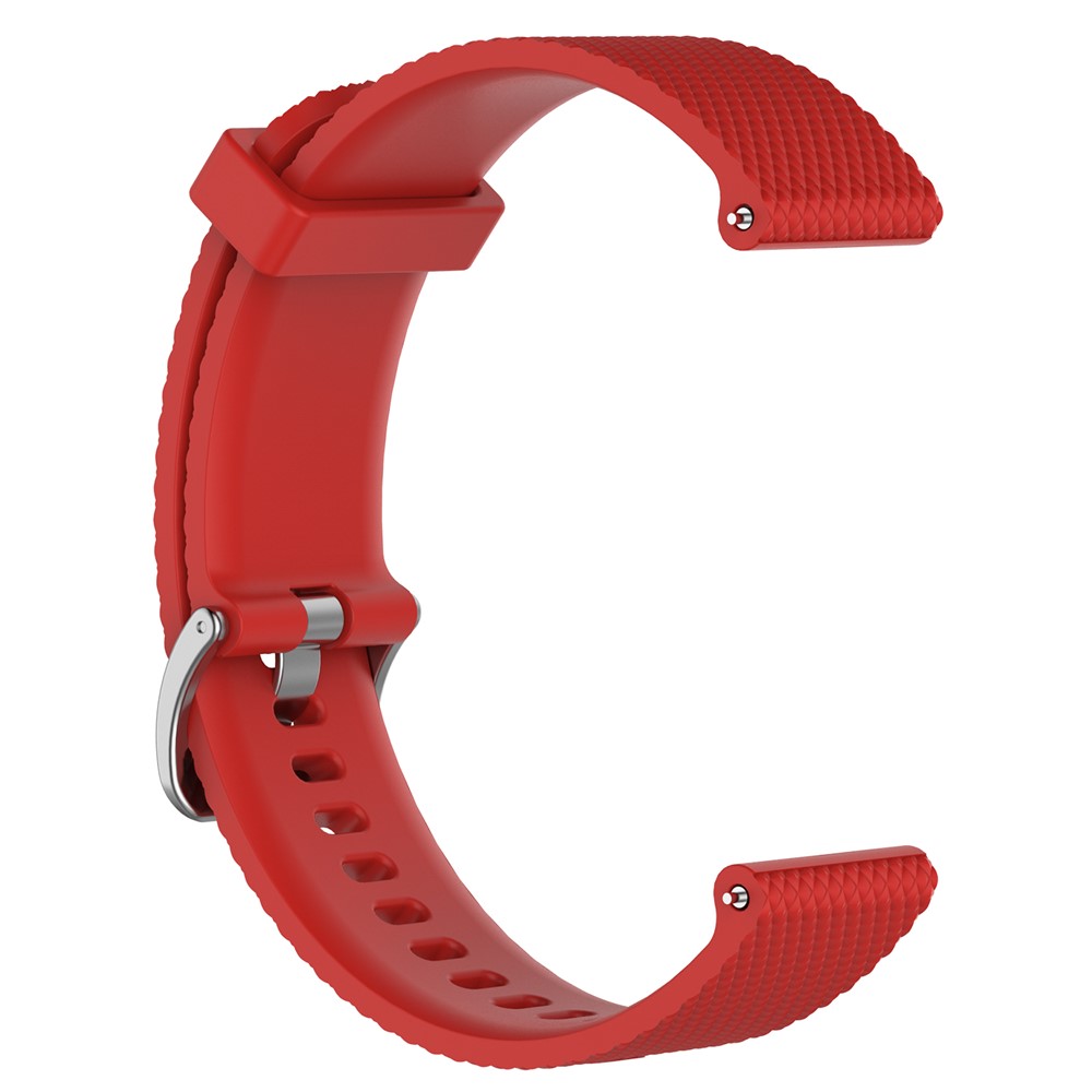 Adjustable Silicone Watch Band for Garmin Vivoactive 3 / Vivomove HR (9.1+10.7cm) - Red-2
