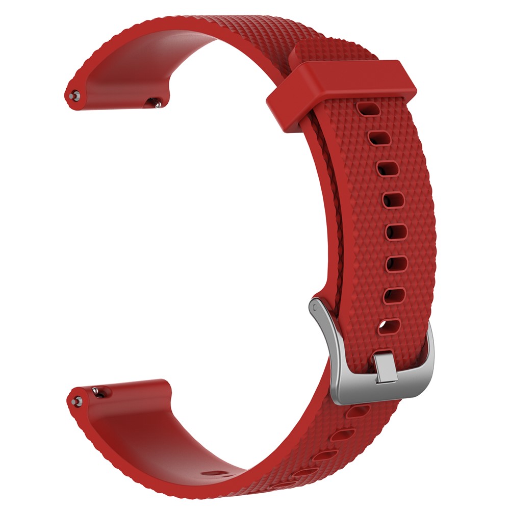 Adjustable Silicone Watch Band for Garmin Vivoactive 3 / Vivomove HR (9.1+10.7cm) - Red-3