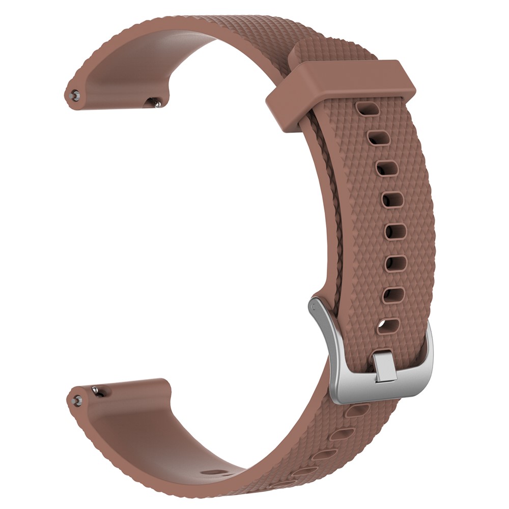 Adjustable Silicone WatchBand Replacement for Garmin Vivoactive 3 / Vivomove HR (9.1+10.7cm) - Brown-3