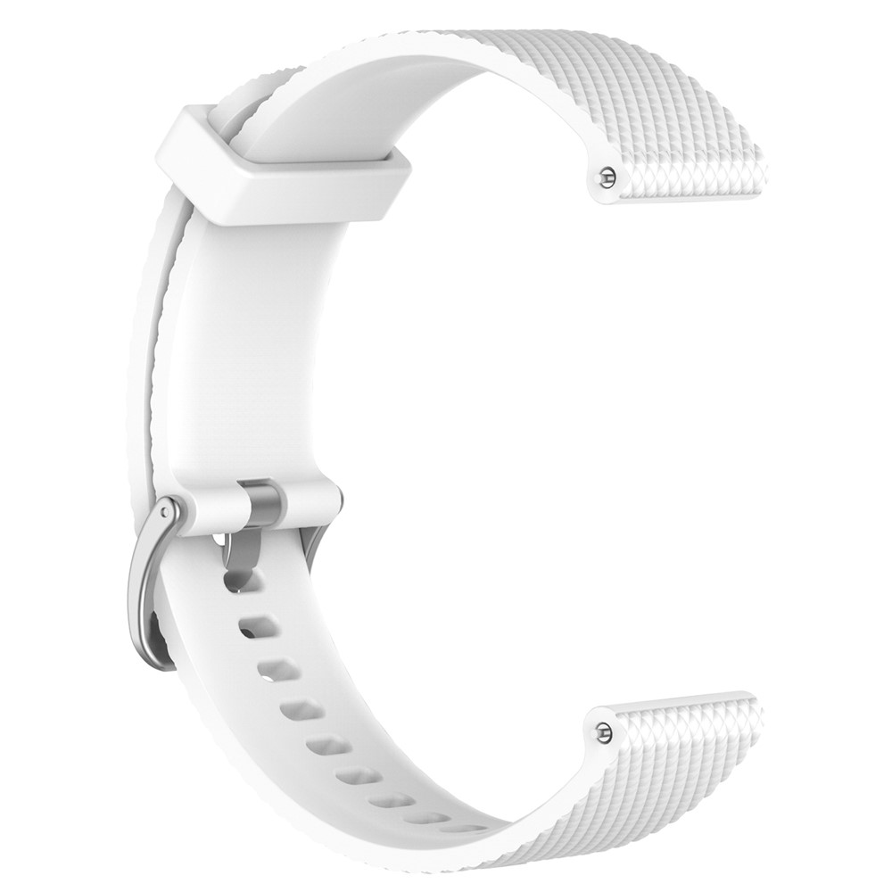 Soft Silicone Watch Band for Garmin Vivoactive 3/ Vivomove HR (12.3+10.5cm) - White-3