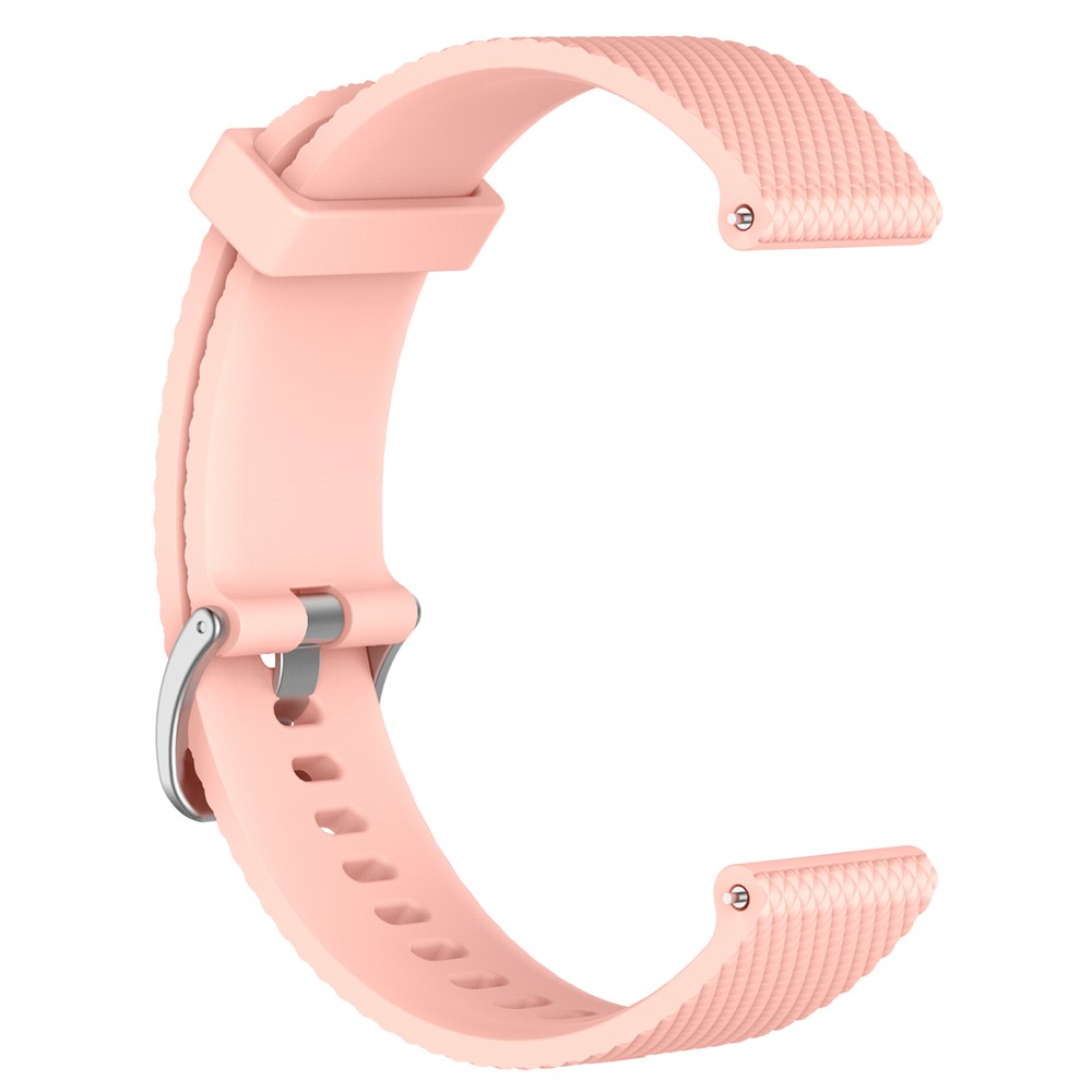 Adjustable Silicone Watch Band Replacement for Garmin Vivoactive 3/ Vivomove HR (12.3+10.5cm) - Pink-3