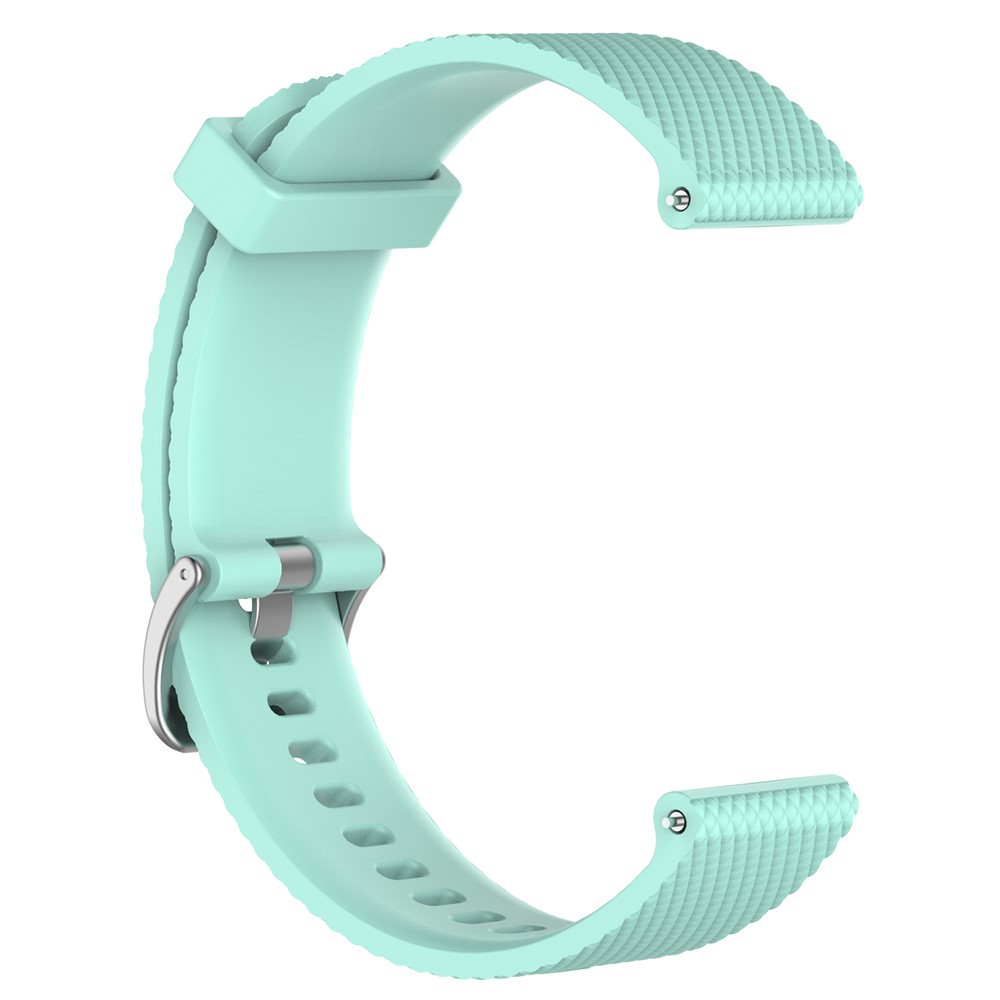 Comfortable Silicone Watch Band Wrist Strap for Garmin Vivoactive 3/ Vivomove HR (12.3+10.5cm) - Cyan-3