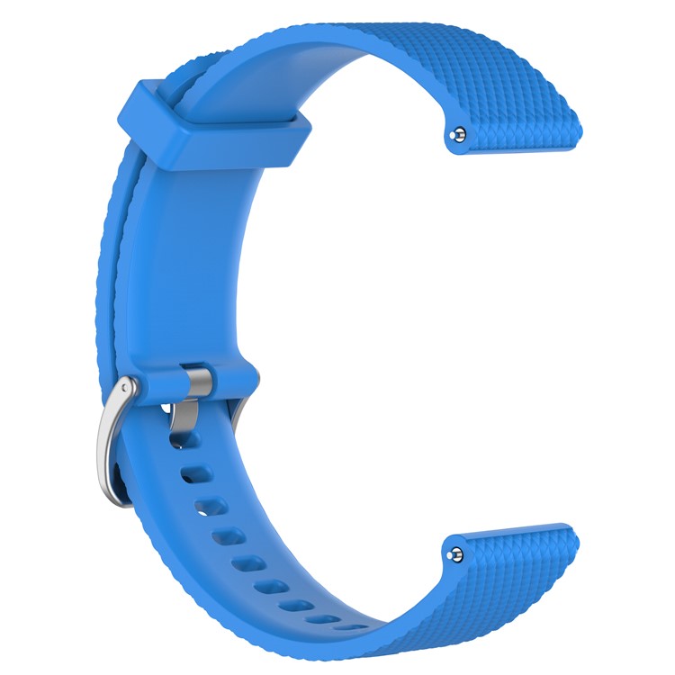 Silicone Wrist Strap Replacement for Garmin Vivoactive 3/ Vivomove HR (12.3+10.5cm) - Baby Blue-3