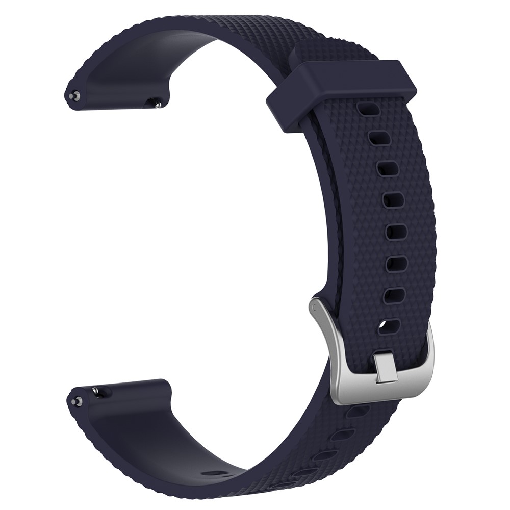 Silicone Watch Band Replacement for Garmin Vivoactive 3/ Vivomove HR (12.3+10.5cm) - Dark Blue-1