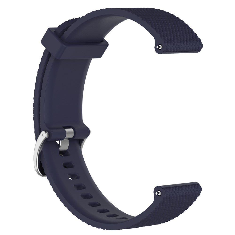 Silicone Watch Band Replacement for Garmin Vivoactive 3/ Vivomove HR (12.3+10.5cm) - Dark Blue-3