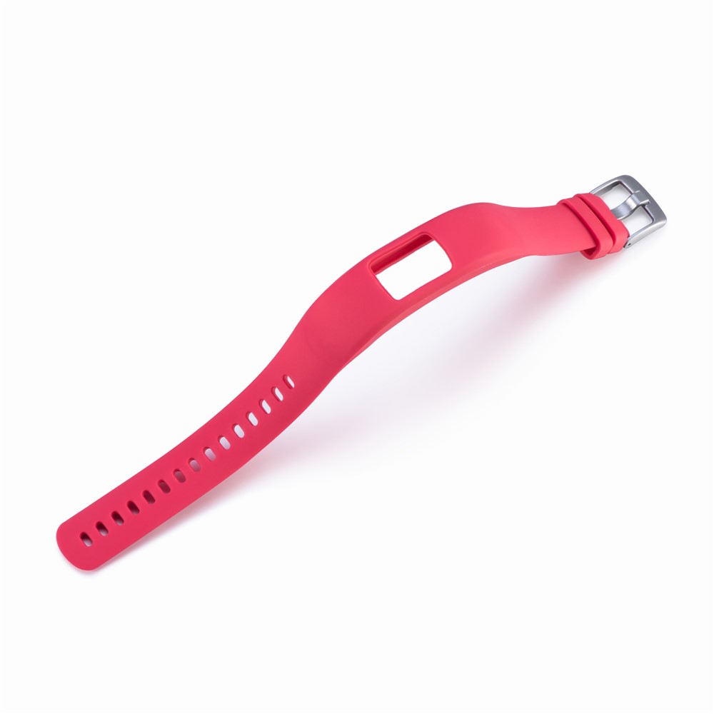 Soft Silicone Watchband Strap for Garmin VivoFit 4, Length: 23cm - Red-3