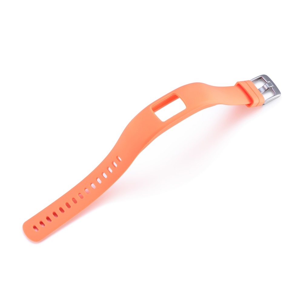 Bracciale a Fascia da Polso Regolabile in Silicone a Silicone Morbido Per Garmin Vivofit 4, Lunghezza: 23 cm - Arancia-4