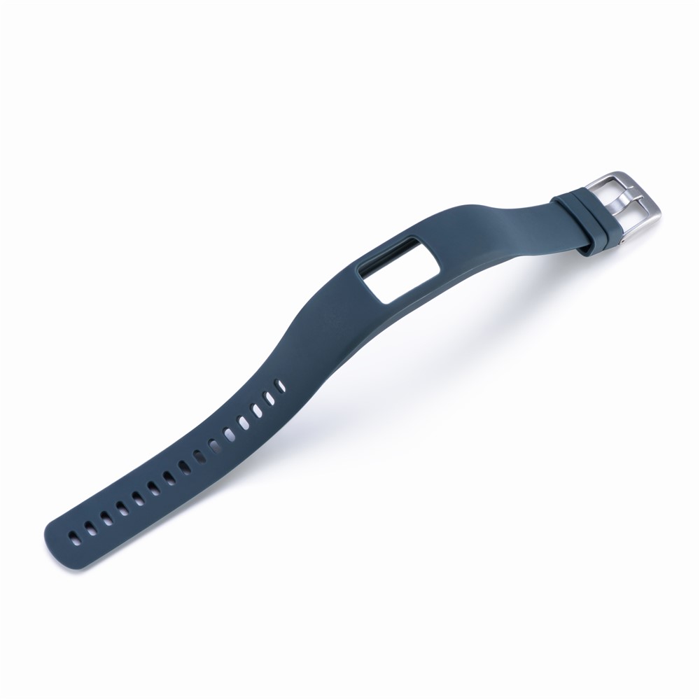 Adjustable Silicone Watch Strap Replacement for Garmin VivoFit 4, Length: 23cm - Dark Blue-3