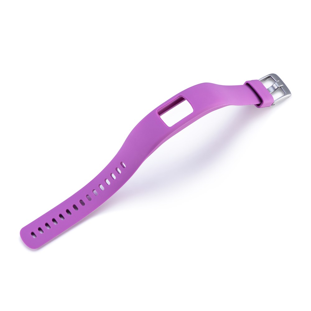 Soft Silicone Watch Band de la Banda Ajustable de la Banda Ajustable Para Garmin Vivofit 4, Longitud: 23 cm - Violeta