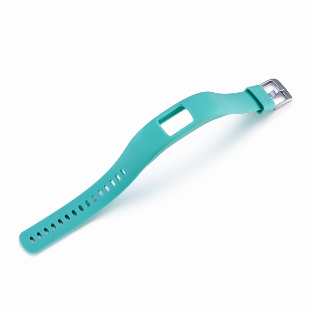 Flexible Adjustable Soft Silicone Replacement Wristwatch Band for Garmin Vivofit 4 - Size: S / Cyan-3