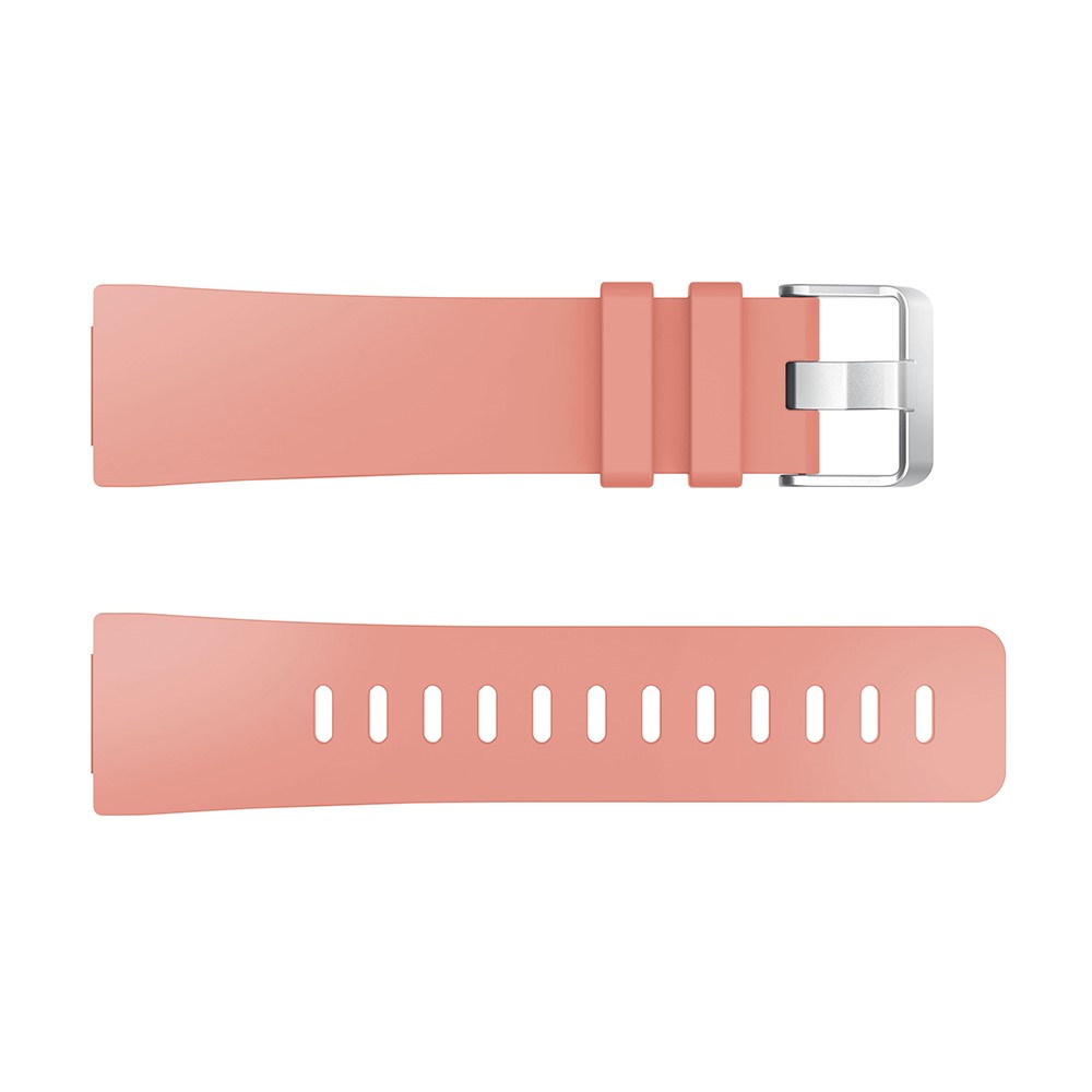 Adjustable Silicon Watch Wrist Band Replacement Part, Length: 102 + 95mm for Fitbit Versa - Pink-4