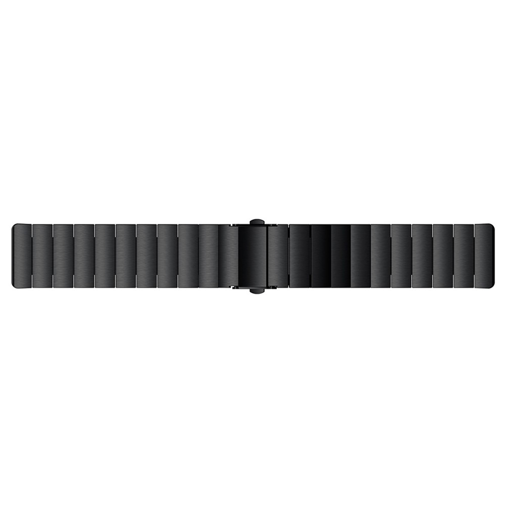 22mm Classic 316 Stainless Steel Watch Band for Fitbit Versa - Black-4