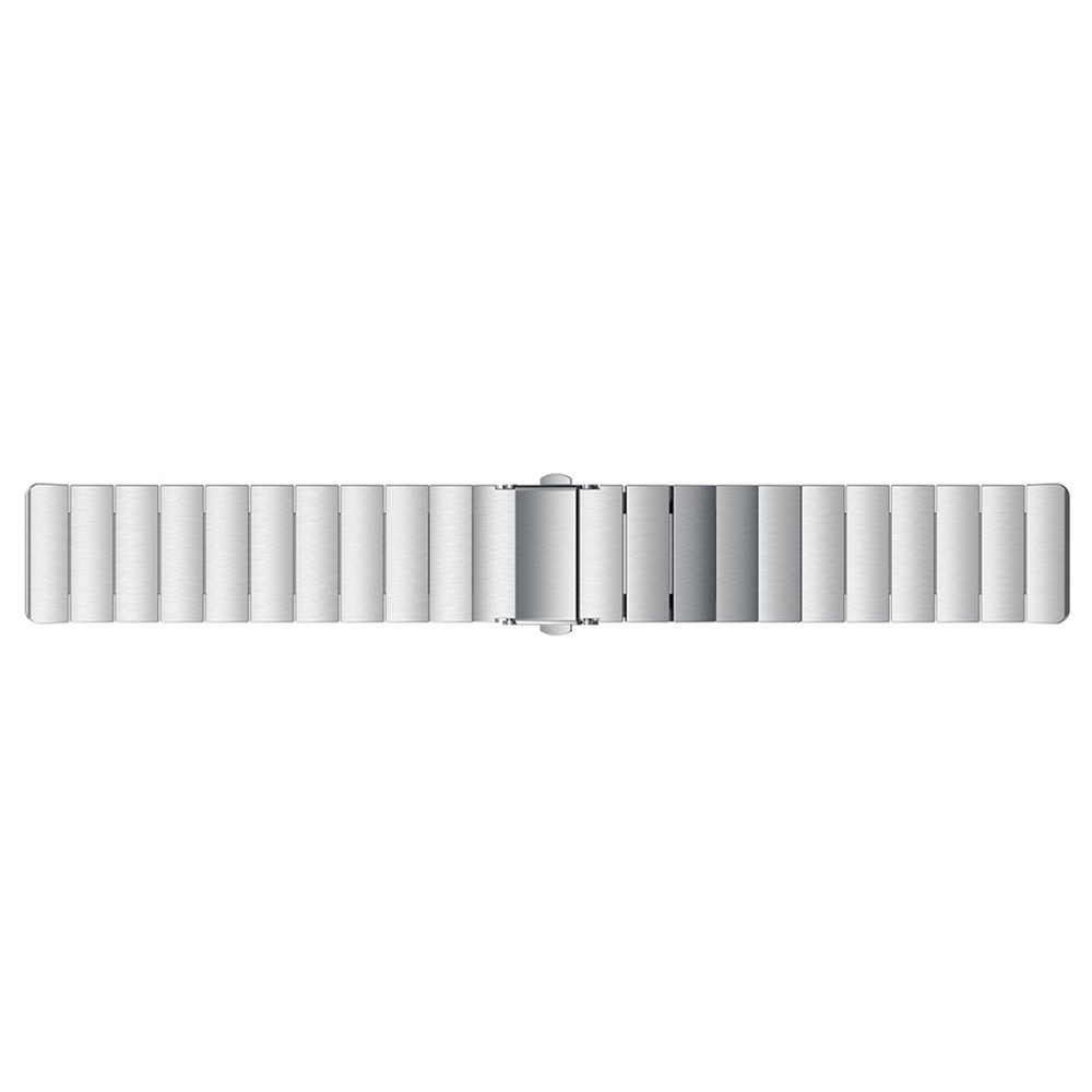 22mm Classic 316 Stainless Steel Replacement Watch Strap for Fitbit Versa - Silver-4