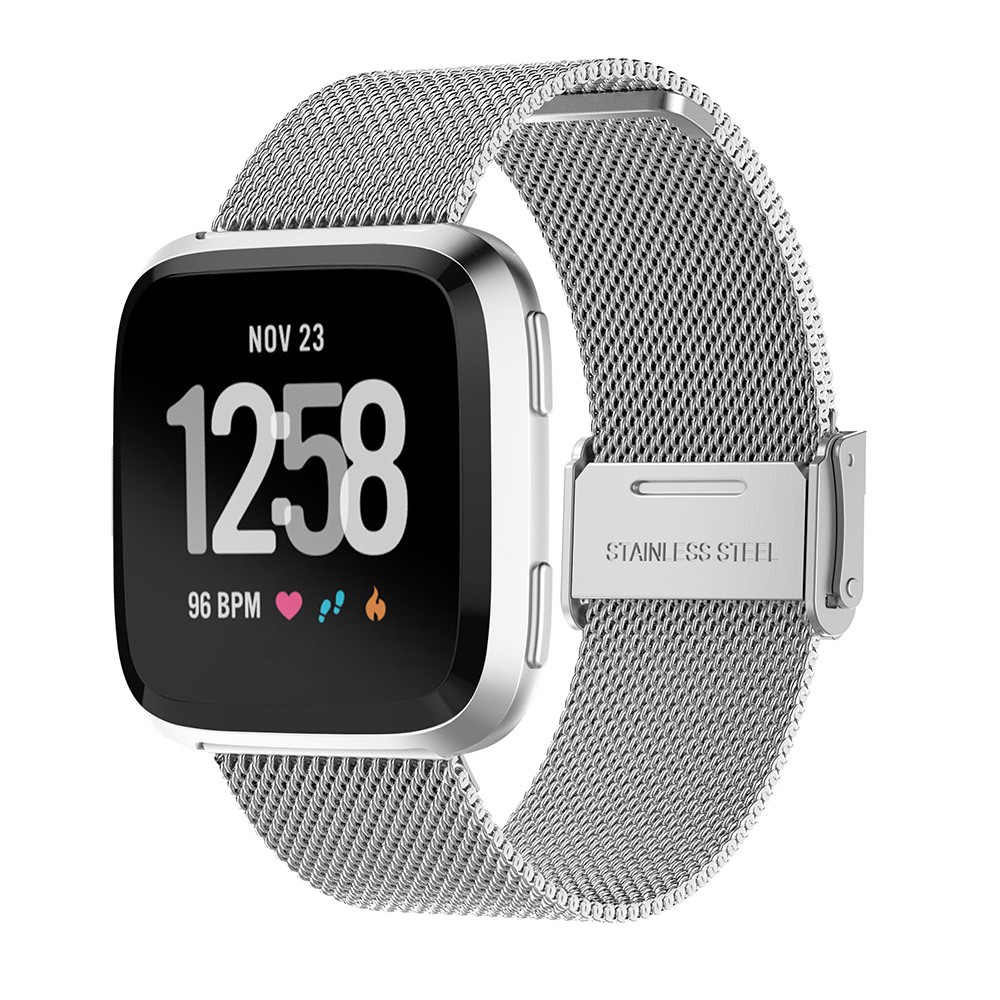 metal mesh band fitbit versa