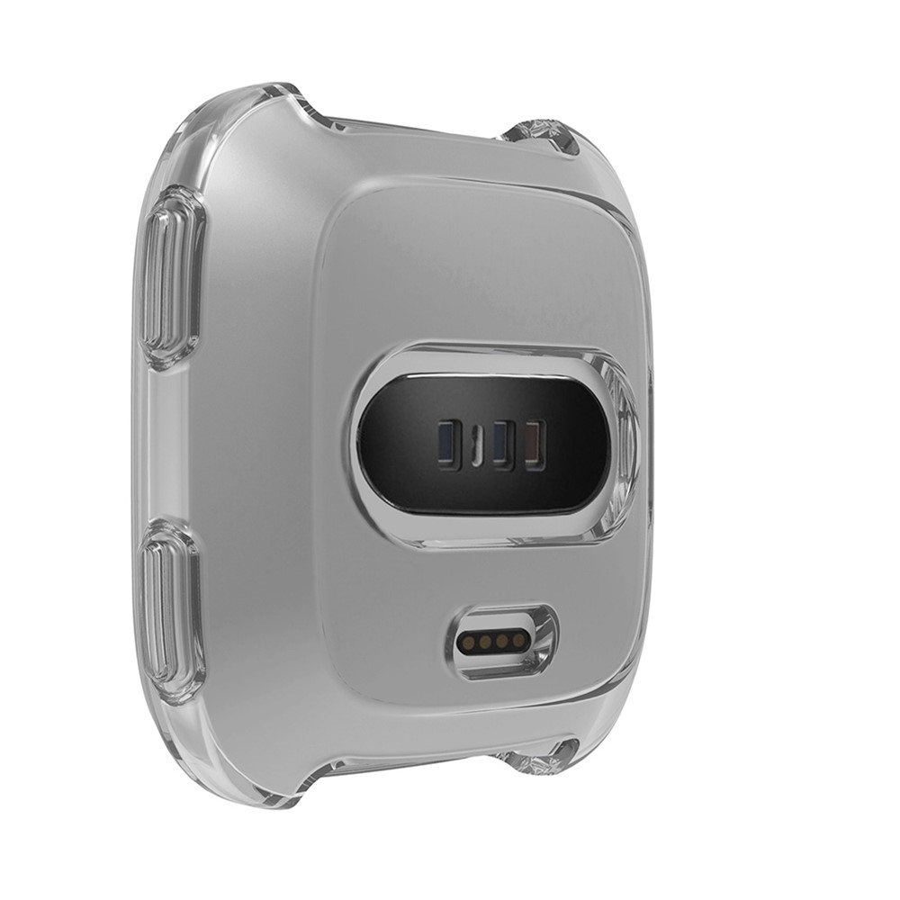Soft Protective TPU Case Shell for Fitbit Versa - Grey-3