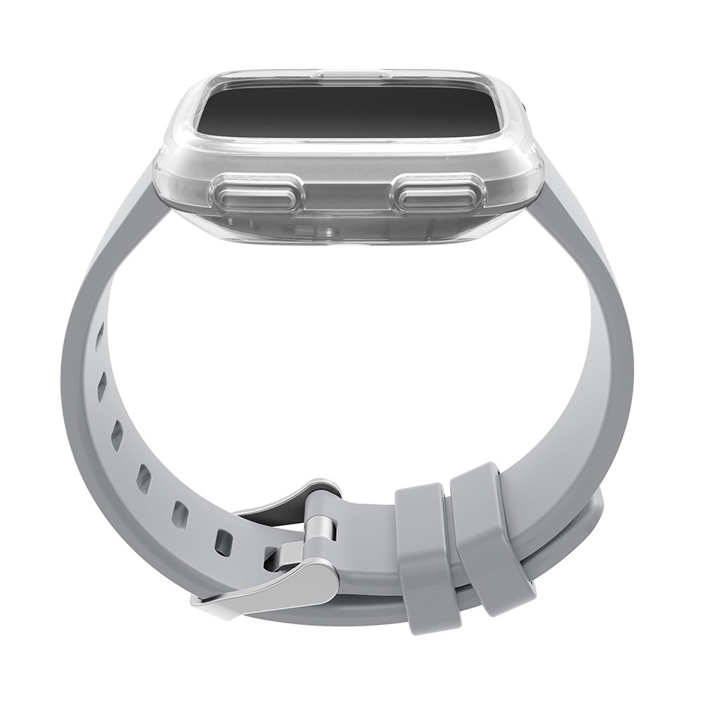 Soft Protective TPU Case Shell for Fitbit Versa - Grey-6