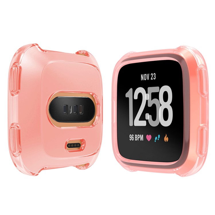 Soft Protective TPU Case Accessory for Fitbit Versa - Pink-1