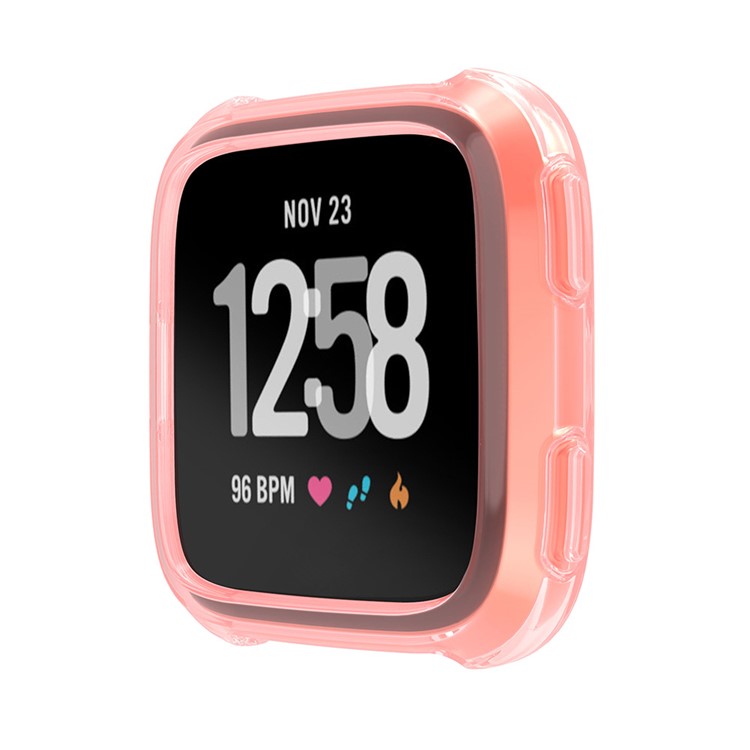 Soft Protective TPU Case Accessory for Fitbit Versa - Pink-2