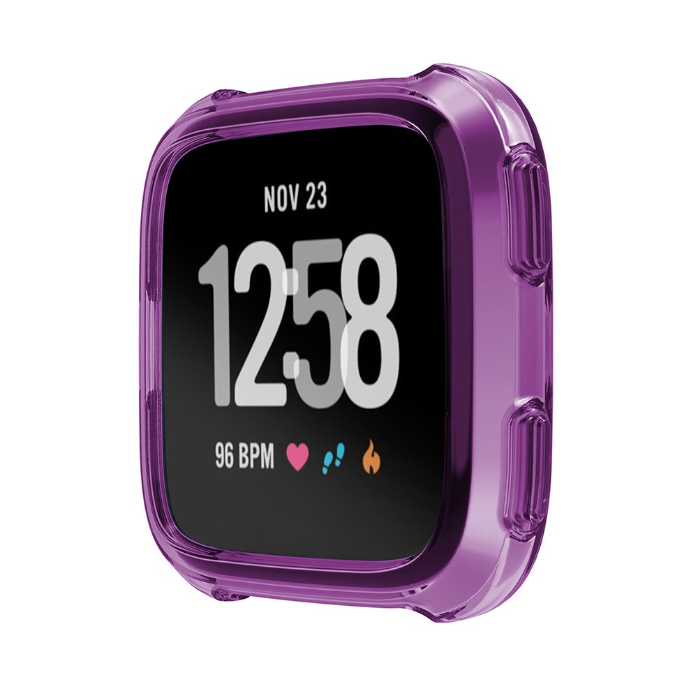 Flexible TPU Protector Case Cover for Fitbit Versa - Purple-2