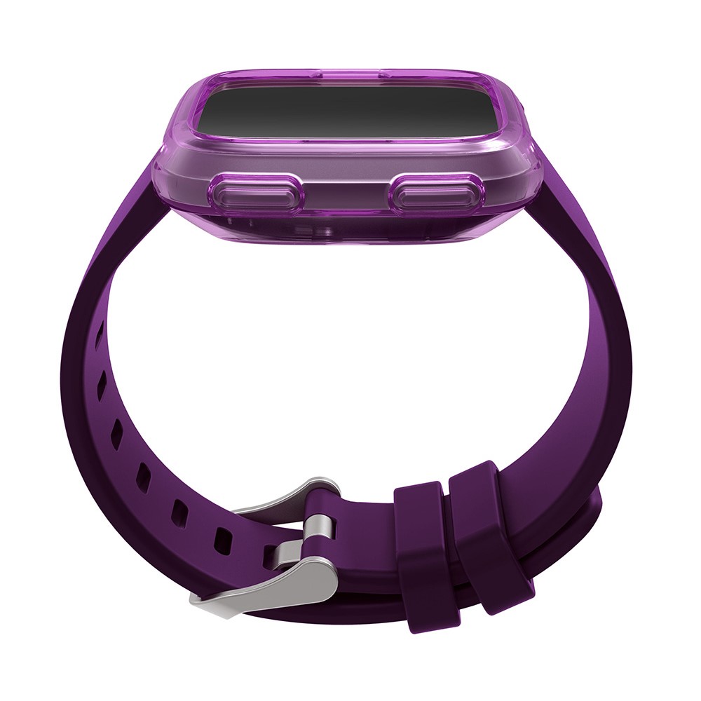 Flexible TPU Protector Case Cover for Fitbit Versa - Purple-6