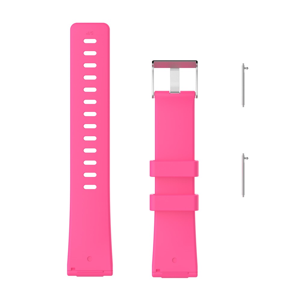 Flexible TPE Watch Strap Replacement for Fitbit Versa - Size: S / Pink-4