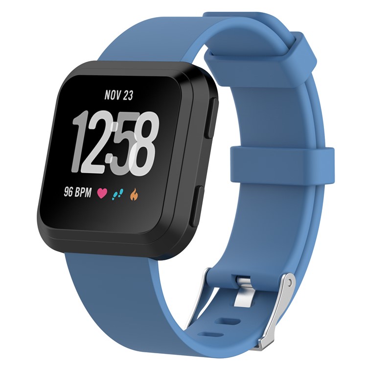 Soft TPE Wristwatch Strap Replacement for Fitbit Versa - Size: S / Baby Blue-2