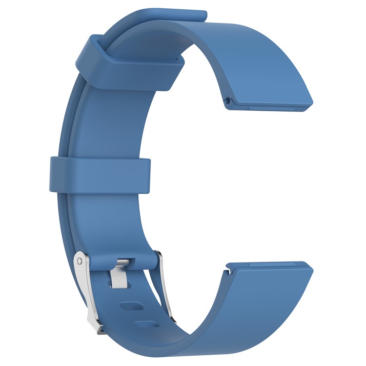 Soft TPE Wristwatch Strap Replacement for Fitbit Versa - Size: S / Baby Blue-3