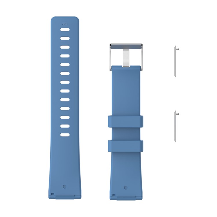 Soft TPE Wristwatch Strap Replacement for Fitbit Versa - Size: S / Baby Blue-4