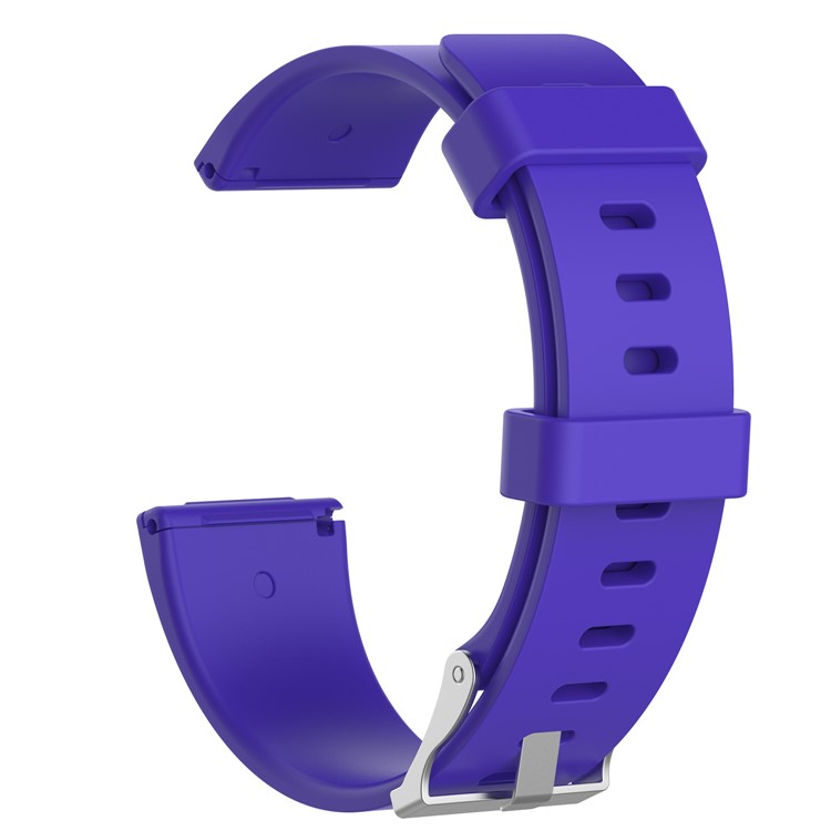 Flexible Soft TPE Replacement Watch Band for Fitbit Versa - Size: S / Dark Purple-1