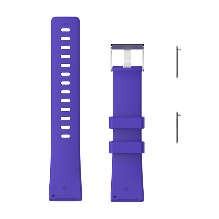Flexible Soft TPE Replacement Watch Band for Fitbit Versa - Size: S / Dark Purple-4