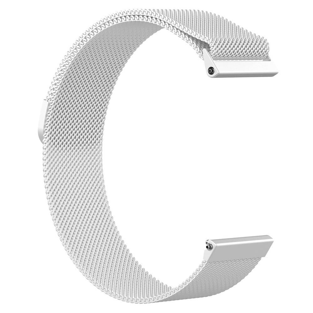Stainless Steel Milanese Wrist Watch Band for Fitbit Versa - Size: S / Silver-2