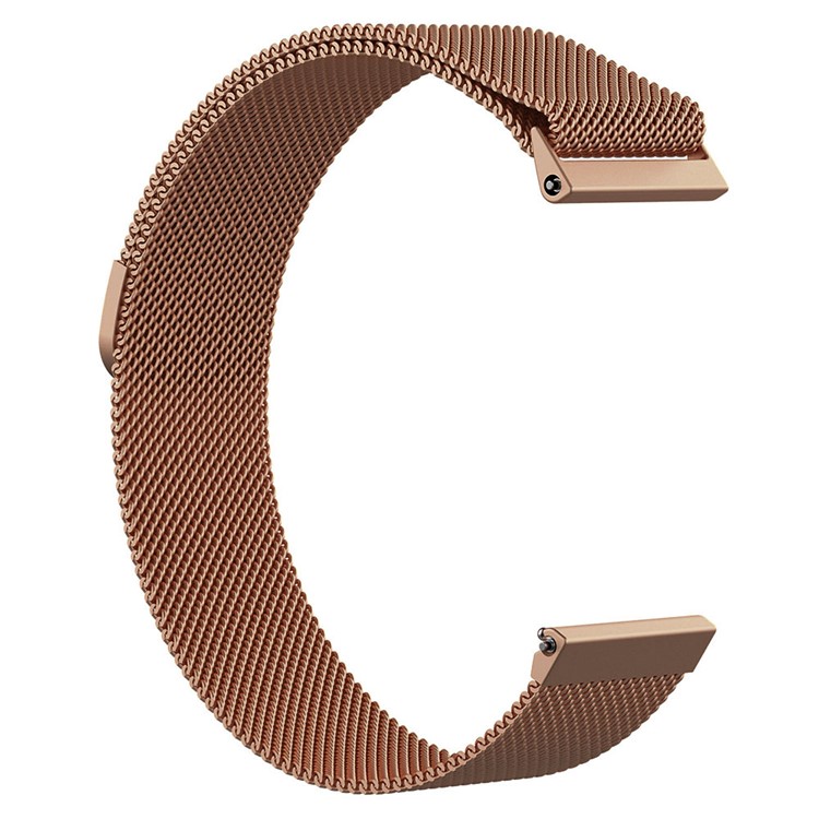 Stainless Steel Milanese Watch Band for Fitbit Versa - Size: S / Rose Gold-3