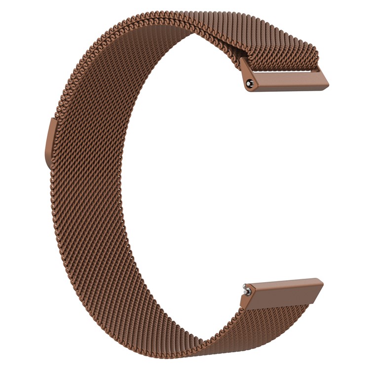 Stainless Steel Milanese Wristwatch Band Replacement for Fitbit Versa - Size: S / Coffee-2